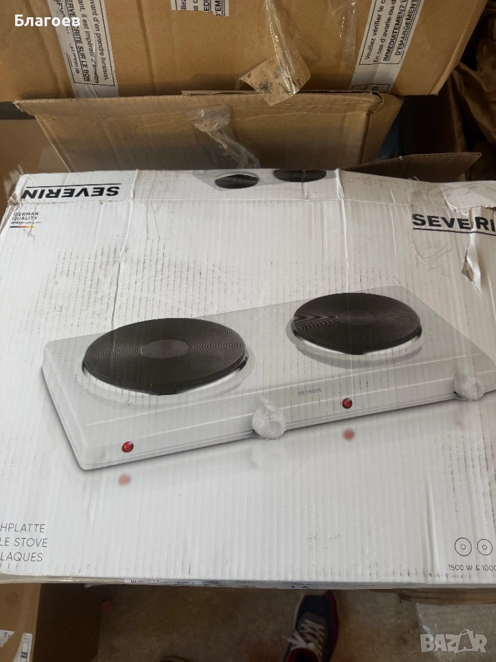 Двоен електрически котлон Severin DK 1042 бързо затопляне 2500W, 3,9кг, снимка 1