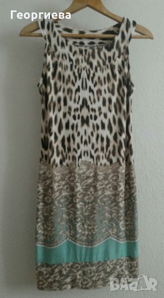 Свежа лятна рокля с леопардов десен, снимка 1