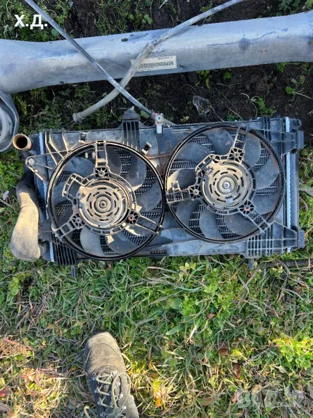 Воден радиатор и перка охлаждане Фиат Пунто 1.9jtd, снимка 1