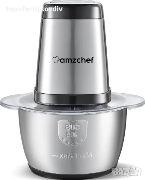 Чопър AMZCHEF 1.5 L Stainless Steel Bowl, 500 W ,Гаранция, снимка 1