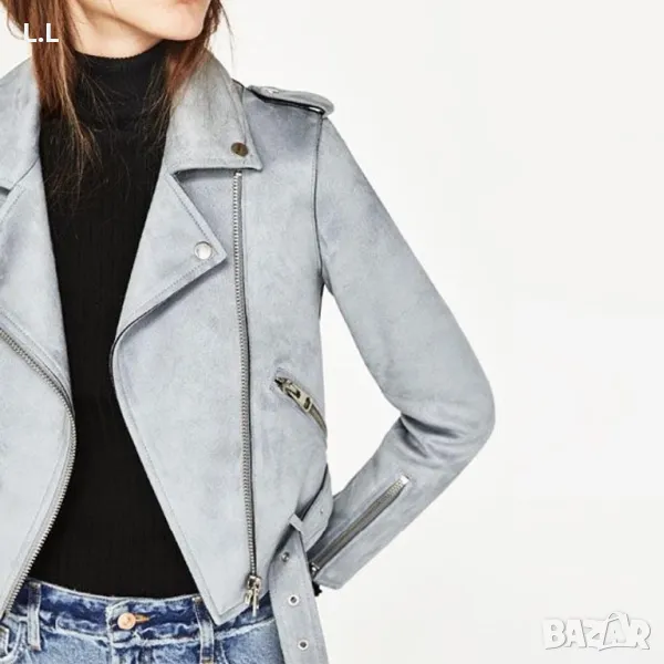 Яке от велур ZARA, снимка 1