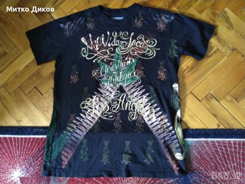 Кристиан Аудигер женска тениска маде ин САЩ 100% памук размер М, снимка 1