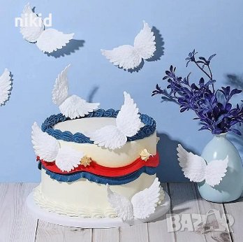 пластмасови ангелски крила крилца за декорация крафт торта и др.., снимка 1