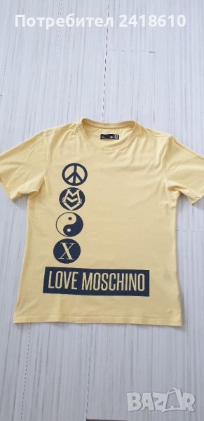 LOVE MOSCHINO Cotton Made in Italy Mens  Size L ОРИГИНАЛ! Мъжка Тениска!, снимка 1