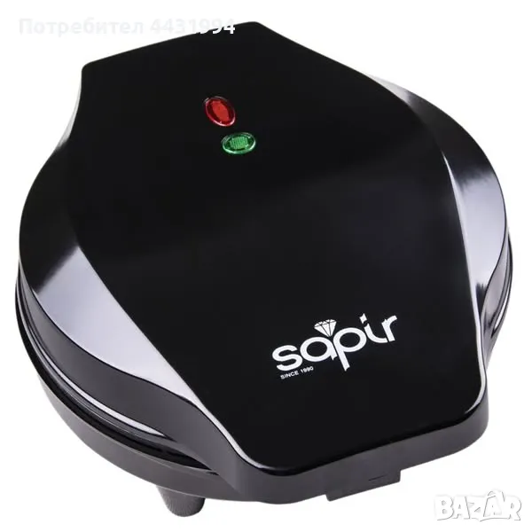 Гофретник Sapir SP 1442 GF black, снимка 1