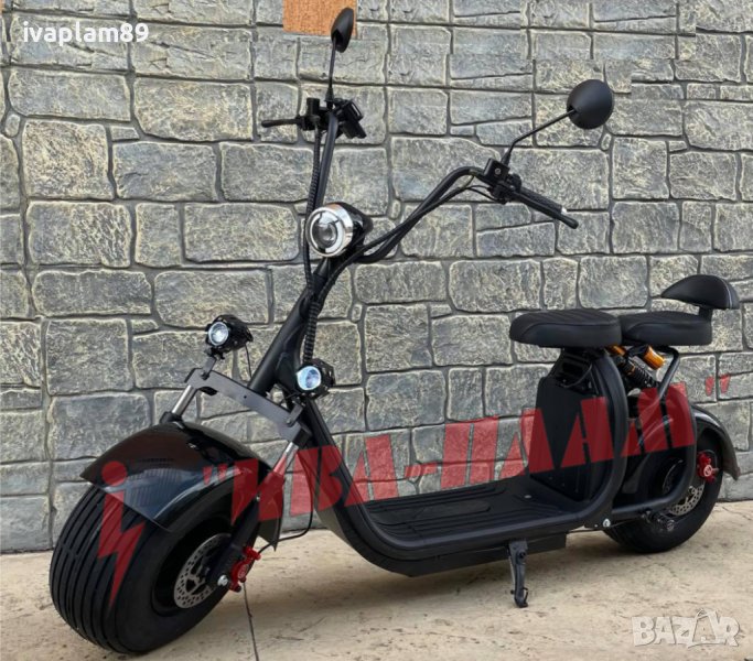 Електрически скутер “ Harley - Davidson “ – 1500W 60V + LCD Дисплей + Преден LED фар тип-2024г, снимка 1