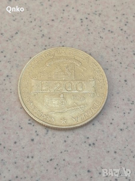 Италия, 200 лири 1996 R, Italy, Italien, снимка 1