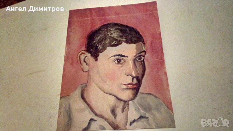 Ангел Ботев картина акварел 1947 г, снимка 1
