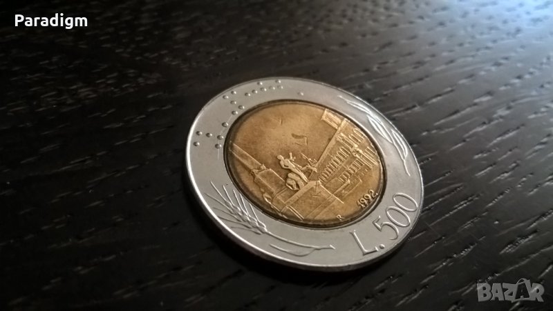 Монета - Италия - 500 лири | 1992г., снимка 1