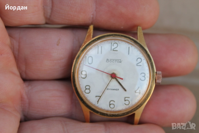 СССР мъжки ръчен часовник ''Восток'' /18 камъка/, снимка 1