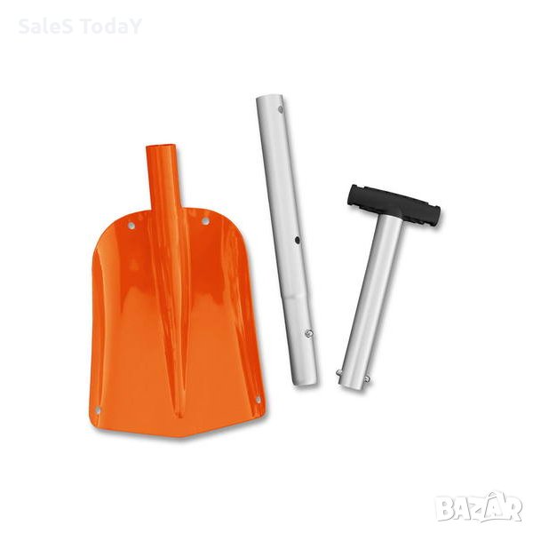 Лопатка метална оранжева , сгъваема, метална, лопата за сняг, снимка 1