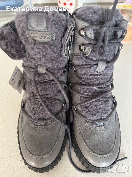 Боти с пух естествена кожа Марко Поло, снимка 1