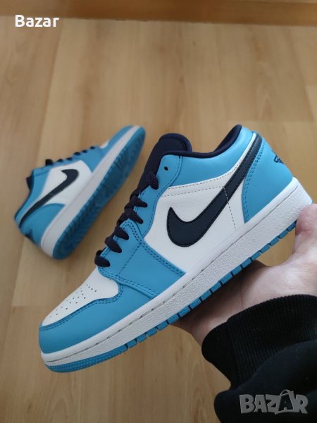 Nike Air Jordan 1 Low UNC Blue Нови Оригинални Обувки Маратонки Размер 42 Номер Кецове Снукърси Сини, снимка 1