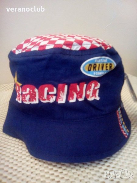 Тъмносиня Детска лятна шапка Racing, снимка 1