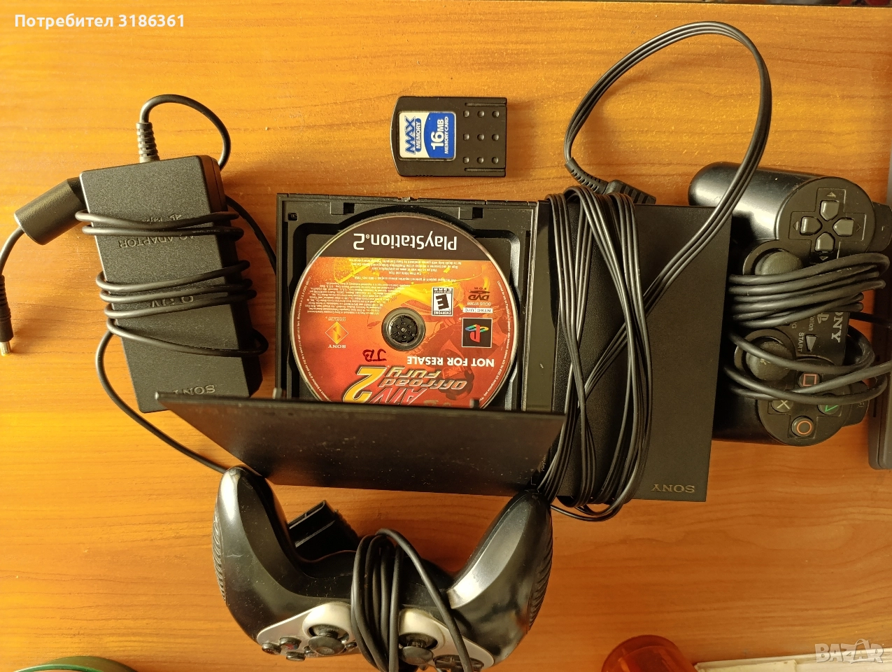 Плейстейшън PS 2 комплект 2 джойстика 1 мемори, снимка 1