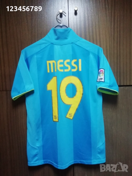 Barcelona Messi 2007/2008 юбилейна оригинална тениска фланелка Меси Барселона екип , снимка 1
