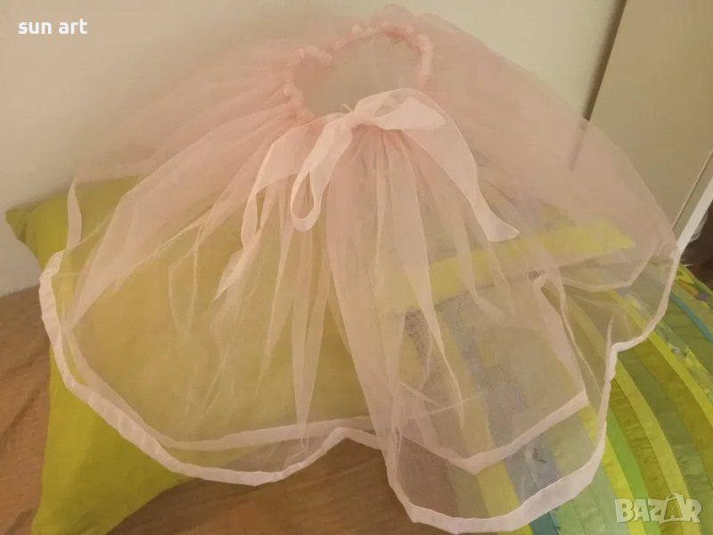 тюлена поличка в бледорозово, снимка 1