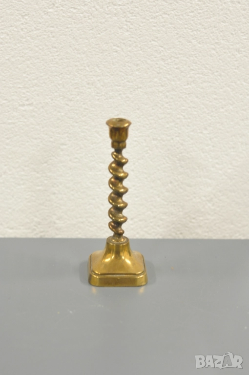 Стар месингов свещник №2, снимка 1