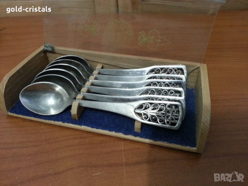 Лъжички за кафе чай десерт филигран, снимка 1