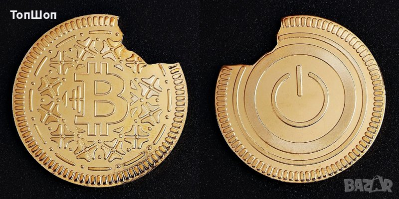 Биткойн / Bitcoin ( BTC ) - Отхапана монета, снимка 1