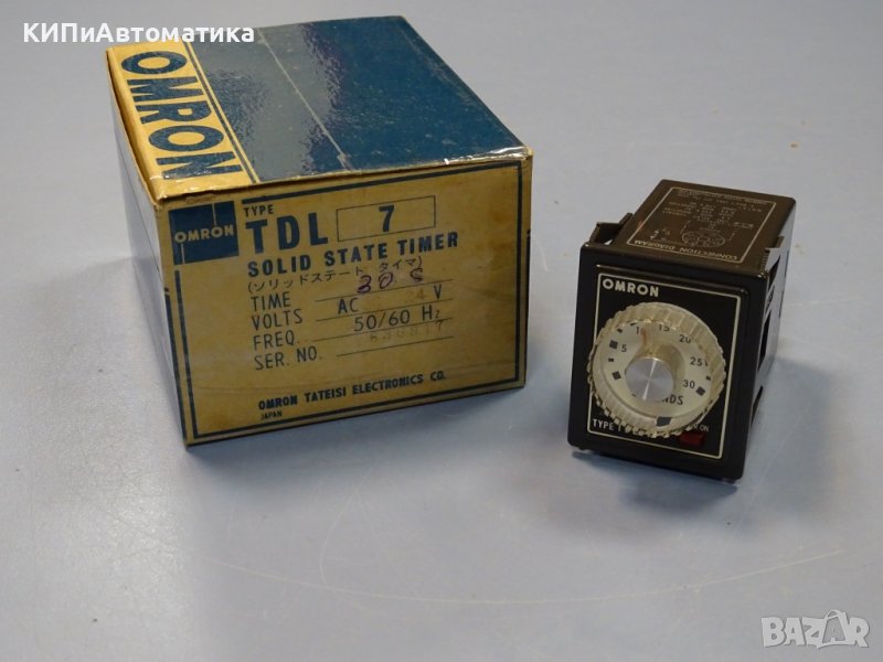 реле време Omron TDL-7 24VDC 30s solid state timer, снимка 1