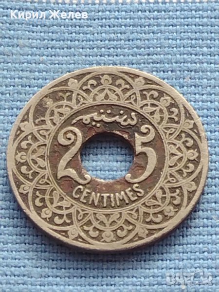 Монета 25 сантима 1924г. Мароко рядка за КОЛЕКЦИОНЕРИ 40885, снимка 1