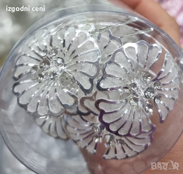 Фуркети голямо метално цвете- модел 1 , снимка 1