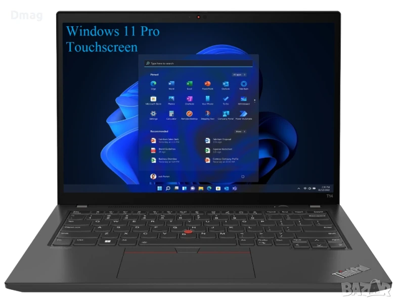 14" тъч ThinkPad T14 / Ryzen 7 PRO 7840U/32GB DDR5/ 512GB SSD/Win11Pro, снимка 1