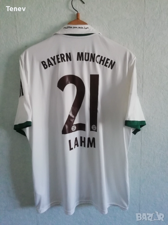 Bayern Munich Lahm Adidas оригинална тениска фланелка екип Байерн Лаам 2013 2014 Away Oktoberfest , снимка 1
