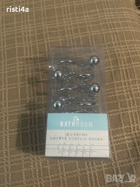 Халки за завеса на банята 12 броя , снимка 1