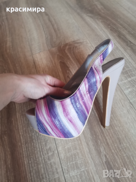 Сандали на висок ток, снимка 1