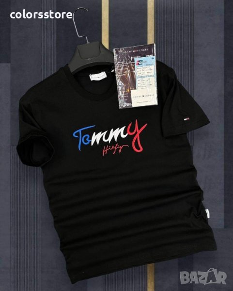 Мъжка Черна тениска  Tommy Hilfiger кодVL54H, снимка 1
