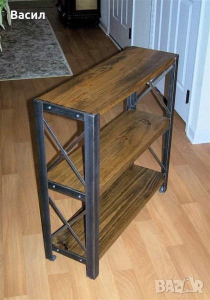 Етажерки , рафтове , полици , стойки , конзоли и рафтодържачи от ковано желязо, снимка 1