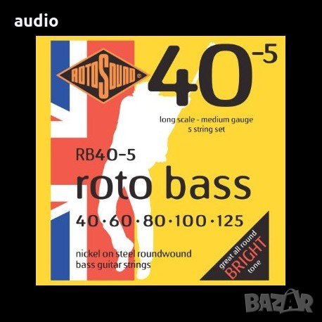 Струни за Бас Китара Rotosound RB40-5 ROTO BASS, снимка 1