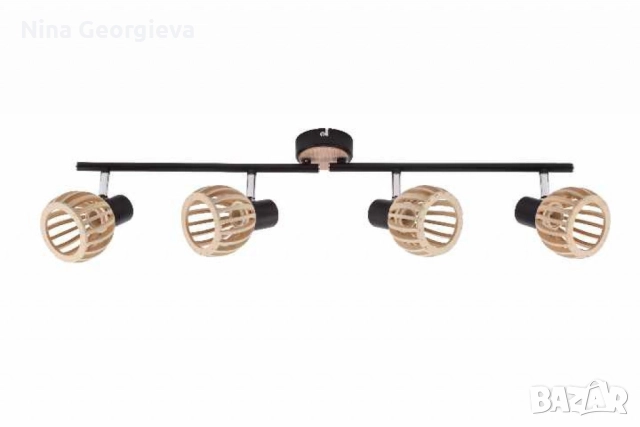 Спот Woody, E14, 1 x max 40W, красота и стил в едно, снимка 4 - Лампи за таван - 52480786