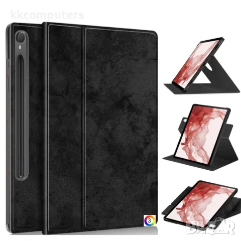 Samsung Galaxy Tab S10 FE Rotary Stand Cover Кожен Калъф и Протектор