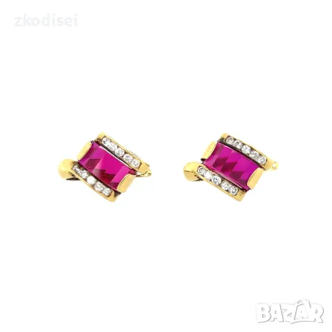 Златни обеци с рубини 5,34 гр.14кр. проба:585 модел:23979-2