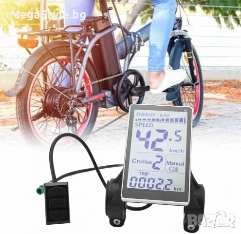 M5 LCD Премиум Дисплей за Електрически Велосипеди и Скутери (5-Pin, 24V-60V), снимка 8 - Аксесоари за велосипеди - 55960529