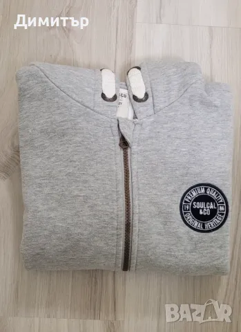 Детски суичър с цип Soulcal & Co размер 9-10 г. (134-140 см), снимка 4 - Детски анцузи и суичери - 48162137