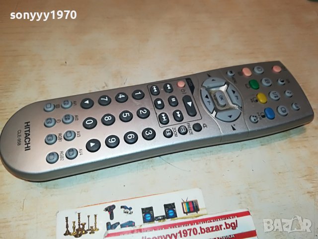 HITACHI CLE-958 TV/DVD REMOTE ВНОС SWISS 1101231040, снимка 2 - Дистанционни - 39263606