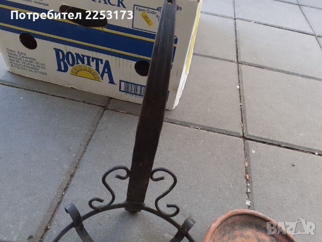 Кована стойка сач със тава глина, снимка 4 - Декорация за дома - 39939284