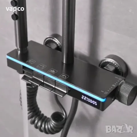 Модерен интелигентен душ с дисплей и LED подсветка D27, снимка 3 - Душове - 47756322