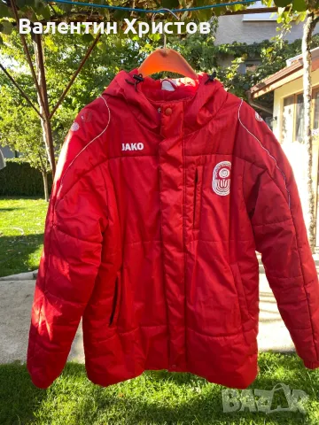 Зимно яке (шуба)  JAKO, размер М,червено,40лв, снимка 3 - Якета - 47429361