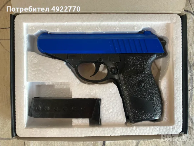 Метален Airsoft пистолет + 2000 топчета, снимка 3 - Въздушно оръжие - 55942235