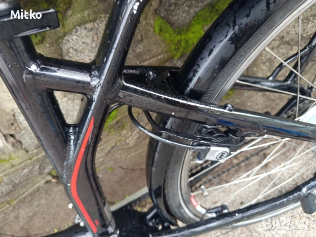 28 цола електрически алуминиев велосипед с 7 скорости усилени капли амортисьори предни като нов , снимка 10 - Велосипеди - 53373021