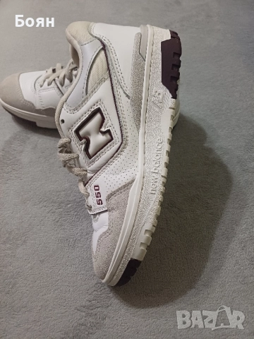 Маратонки New Balance 550 Summer Fog Burgundy, снимка 2 - Маратонки - 52344644