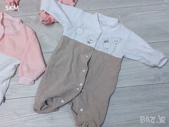 сет гащеризони за бебе момче/момиче от памучна материя gashterizoni bebe, снимка 3 - Бебешки гащеризони - 48641458