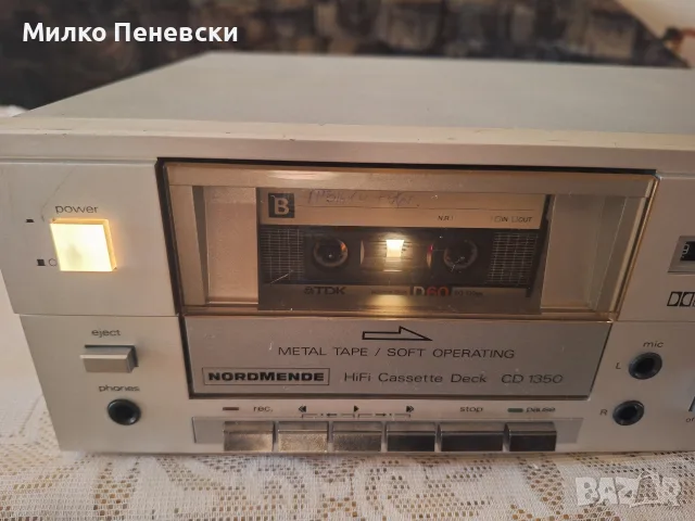 NORDMENDE CD 1350 HI FI STEREO CASSETTE DECK., снимка 2 - Декове - 56348504