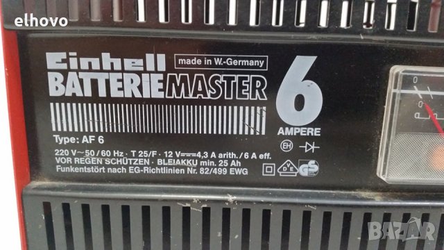 Зарядно за акумулатор Einhell AF 6, снимка 4 - Аксесоари и консумативи - 30197155