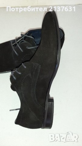 НОВИ ! МЪЖКИ ВЕЛУРЕНИ ОБУВКИ АМ - N 40, снимка 3 - Официални обувки - 38497770